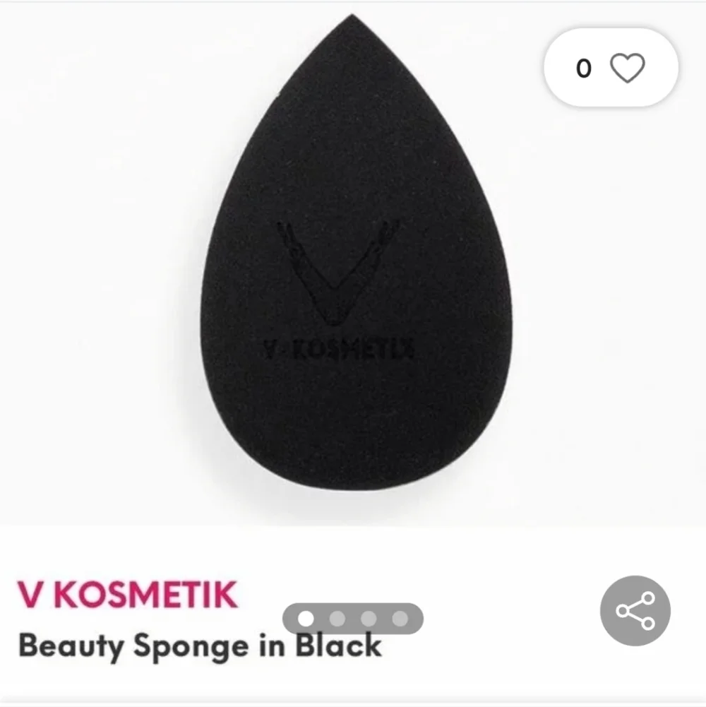 V Kosmetik Beauty Sponge in Black